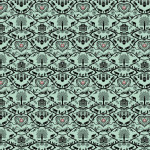 tissu enduite - Silhouette Gasser menthe PVC mat