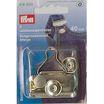 Prym Latzhosengarnituren silber 40mm