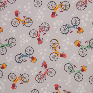 Acrylic oilcloth - Velos light grey