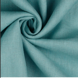 Tissu enduit - Coatet Linen turquoise clair