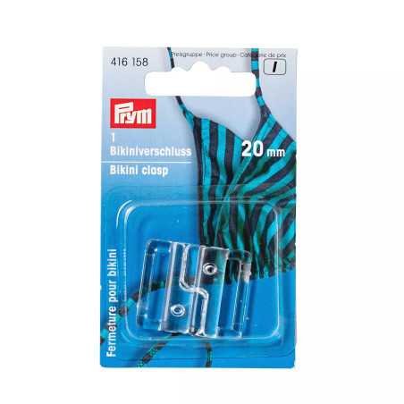 Prym Bikini Fastener Plastic 20mm