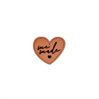 synthetic leather label - Mrs Mint - me made heart