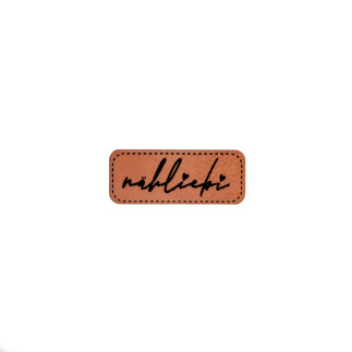 synthetic leather label - Mrs Mint - Nähliebi