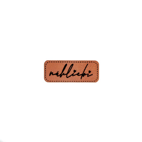 synthetic leather label - Mrs Mint - Nähliebi