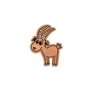 synthetic leather label - Mrs Mint - Capricorn "iron-on"