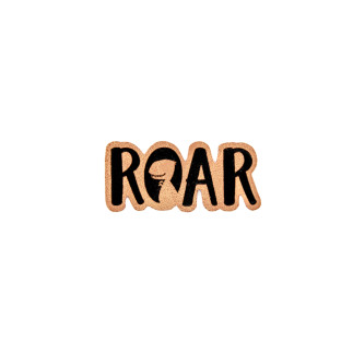 synthetic leather label - Mrs Mint - Roar "iron-on"