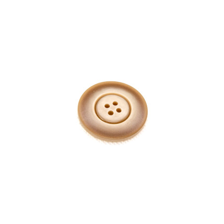 Bouton 4 trous 35 mm - Relief beige