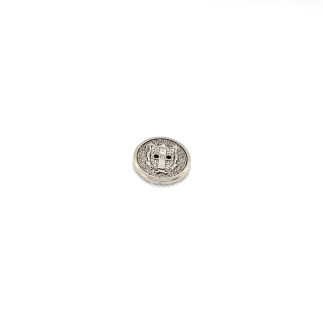 2-Loch Knopf 20mm - Wappen silber