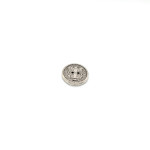 Bouton 2 trous 20 mm - armoiries argent Bouton 2 trous 20 mm - armoiries argent