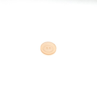 Bouton à 2 trous 20 mm - abricot transparent