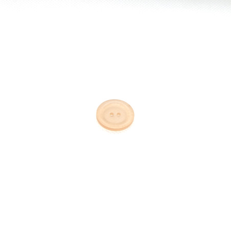 2-hole button 20mm - transparent apricot