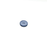 Bouton 2 trous 20 mm - bleu denim relief
