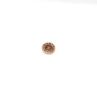 Bouton à 2 trous 20 mm - Beige tigre