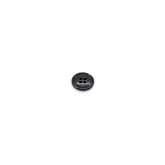 4-hole button 20mm - black