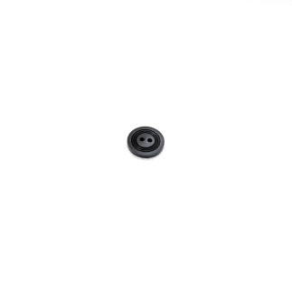 Bouton à 2 trous 16 mm - Double relief noir