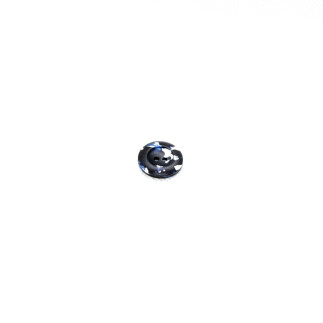 2-hole button 18mm - marble navy