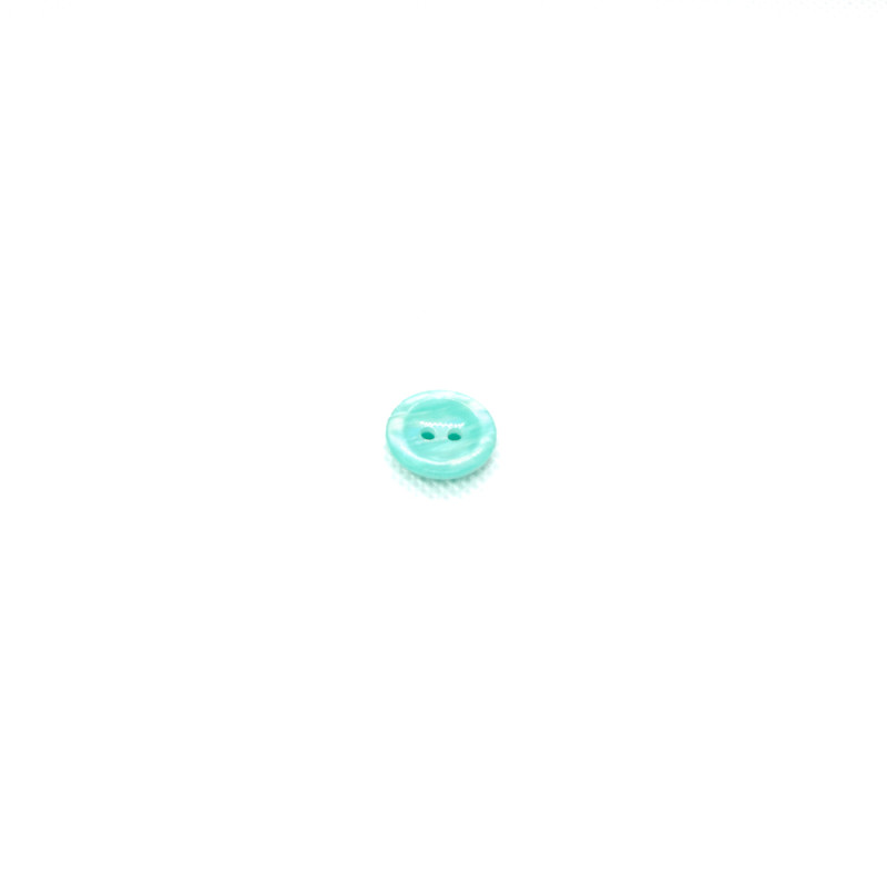 Bouton 2 trous 15 mm - Menthe brillante
