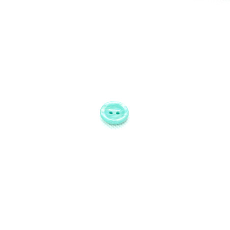 Bouton 2 trous 15 mm - Menthe brillante