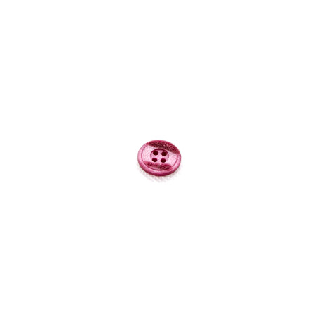 Bouton 4 trous 15 mm - Vieux rose brillant