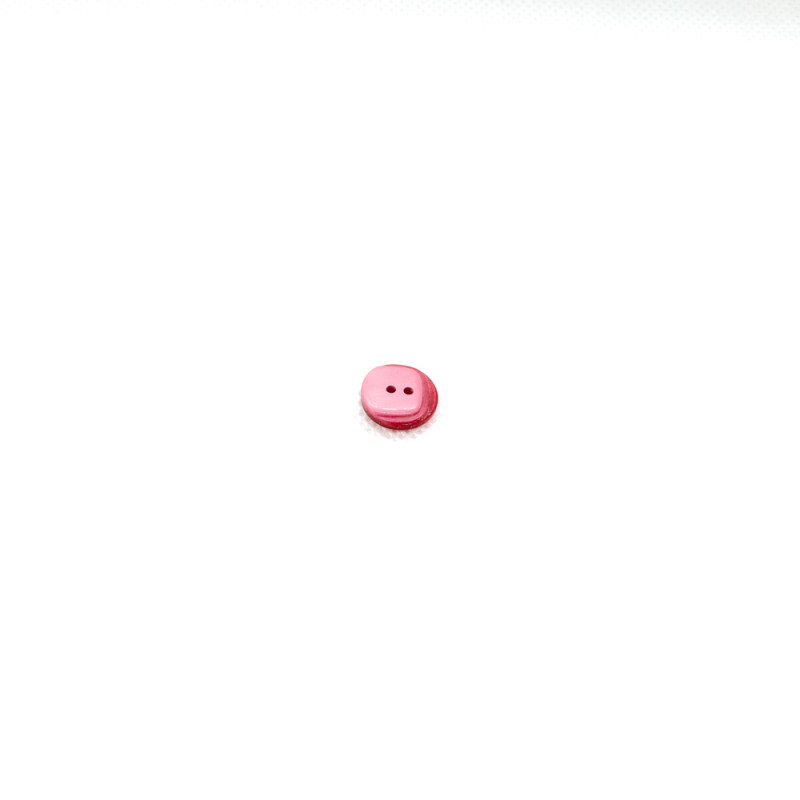 Bouton à 2 trous - vieux rose superposé