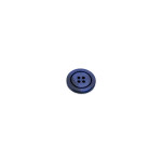 Bouton 4 trous 25 mm - relief mat bleu foncé