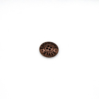 Bouton 4 trous - Cuivre métallique de style exclusif