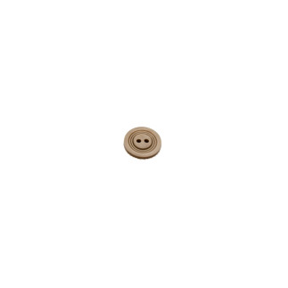 2-hole button - double relief beige