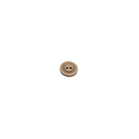 2-hole button - double relief beige