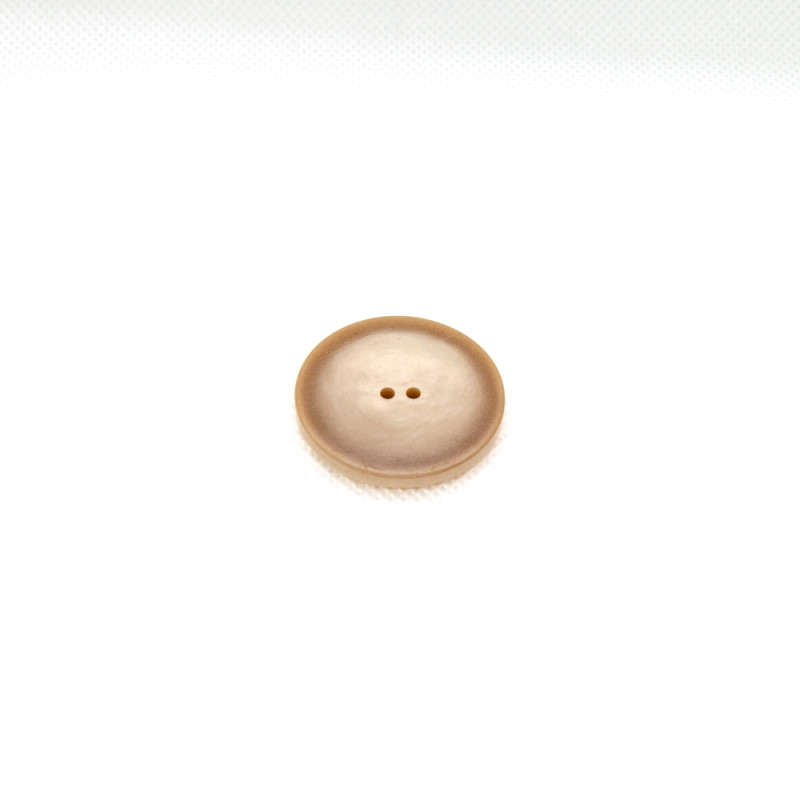 Bouton 2 Loch - Beige brillant