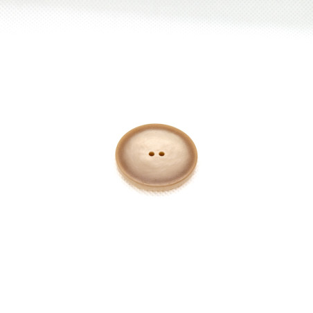 Bouton 2 Loch - Beige brillant