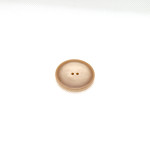 Bouton 2 trous beige brillant