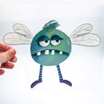 Iron-on transfers - Urmelis Stoffwelt - Mr. Grumpy