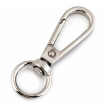 Mousqueton 12 mm argent
