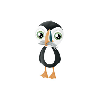Iron-on transfers - Mrs Mint Design - Puffin