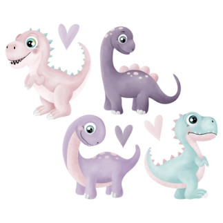 Iron-on transfers - Mrs Mint Design - Little Legend Dino Girls