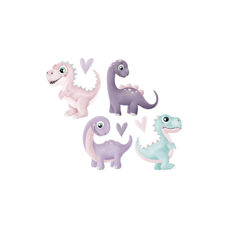 Transferts thermocollants - Mrs Mint Design - Little Legend Dino Girls