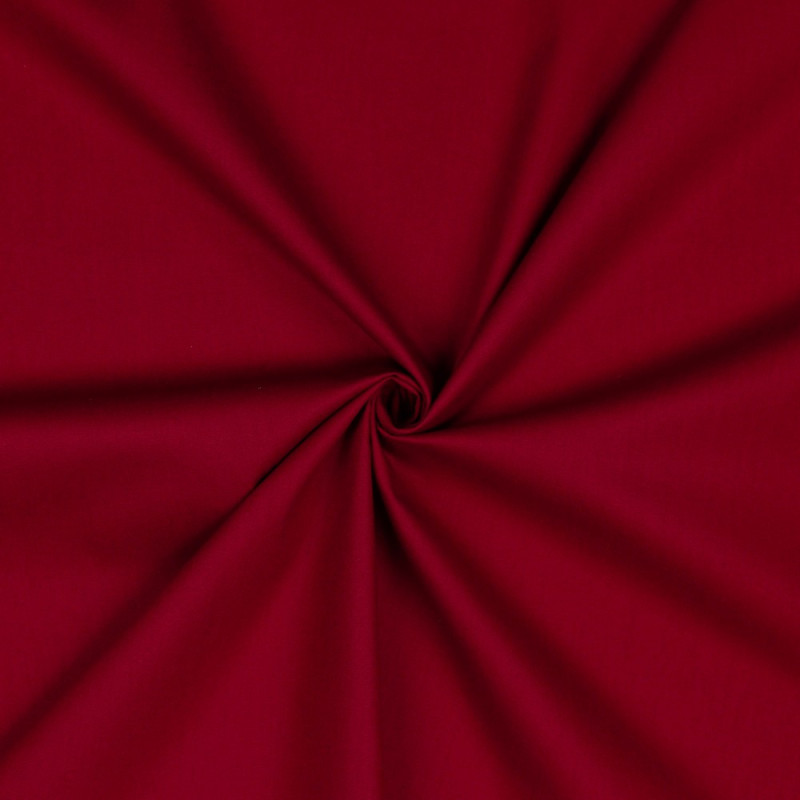 Cotton popline - dark red (v041)