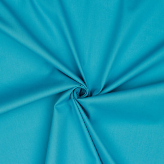 Popeline de coton - turquoise (v)