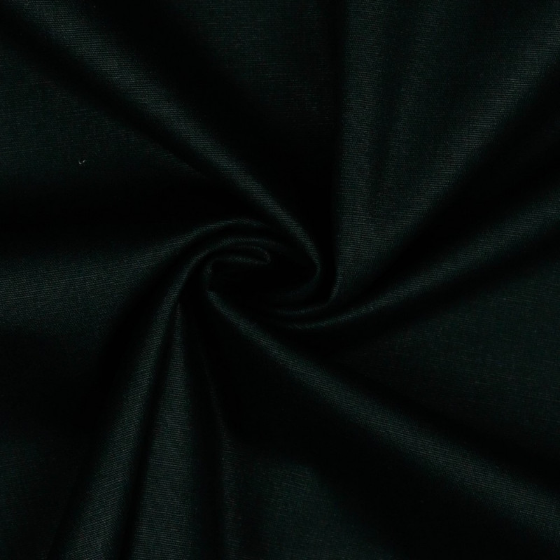 Popeline de coton - noir uni (v)