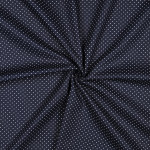 coton tissé - pois bleu marine / blanc