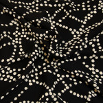 viscose - Hilco woven fabric Dixie dots black