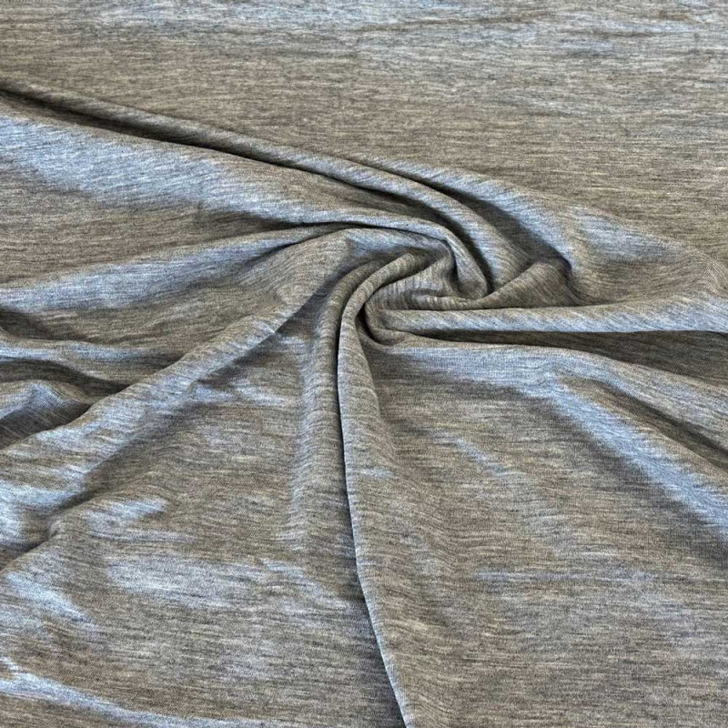 Tricot mérinos - Fine Merino gris clair