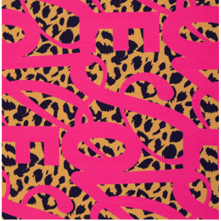 modal french terry - Love by ki-ba-doo Leolove mustard/pink