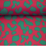 viscose - woven fabric Love by ki-ba-doo Leo pink/turquoise