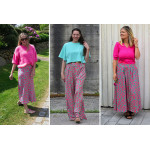 viscose - woven fabric Love by ki-ba-doo Leo pink/turquoise