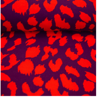 Viscose - Webware Love by ki-ba-doo Leo violett/orange