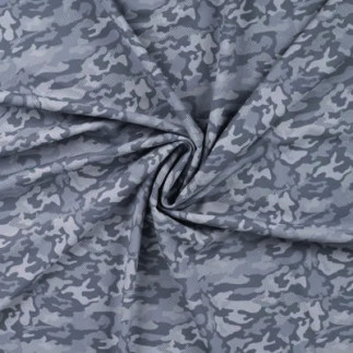 performance jersey - Lycra camouflage denim