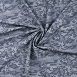 performance jersey - Lycra camouflage denim
