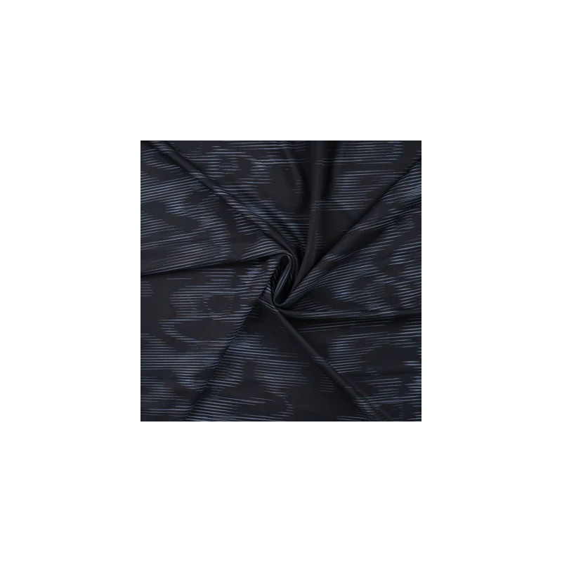 Jersey technique - Lycra Gradient wave noir
