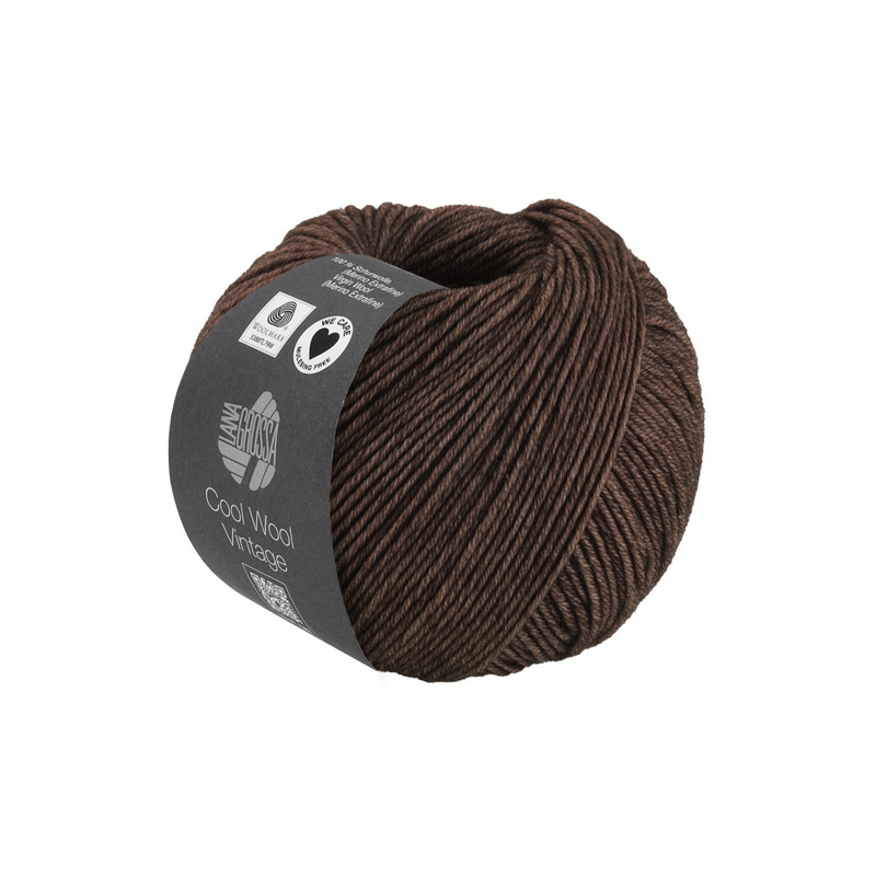 Lana Grossa - Cool Wool Vintage dark brown (7384)